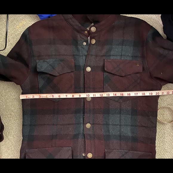 Active RS Plaid Jacket Sherpa Lined Size Medium - Picture 6 of 8